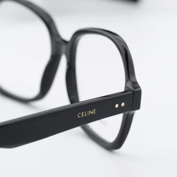 Celine CL50148I 001 Square Eyeglasses 53mm – Shiny Black - Picture 8 of 9